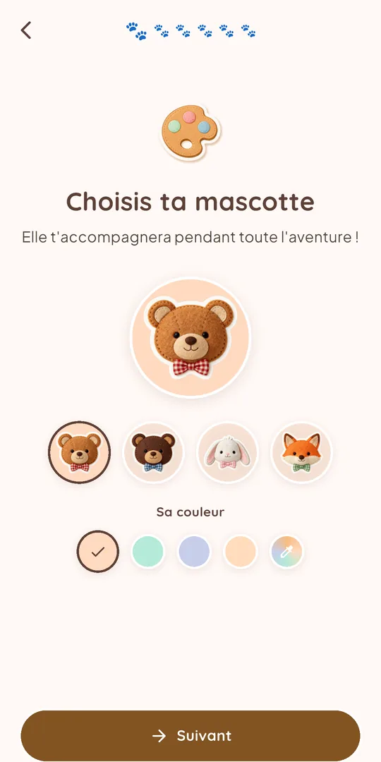 Choix de la mascotte