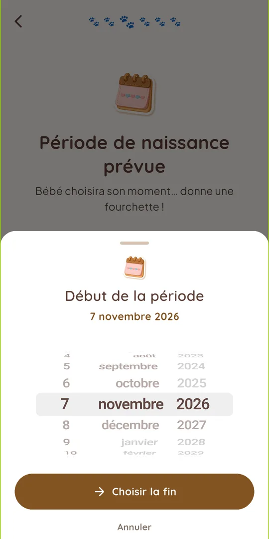 Période de naissance